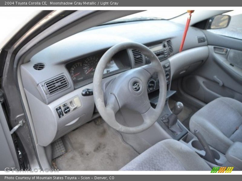 Moonshadow Gray Metallic / Light Gray 2004 Toyota Corolla CE