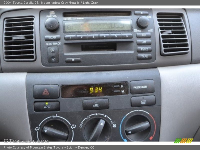 Moonshadow Gray Metallic / Light Gray 2004 Toyota Corolla CE