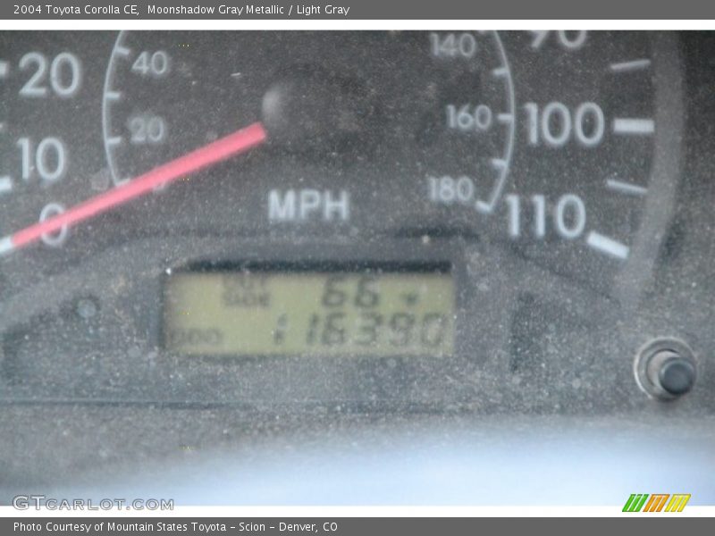 Moonshadow Gray Metallic / Light Gray 2004 Toyota Corolla CE
