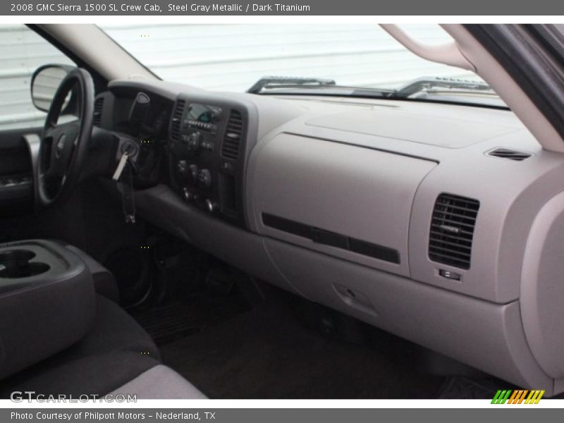 Steel Gray Metallic / Dark Titanium 2008 GMC Sierra 1500 SL Crew Cab