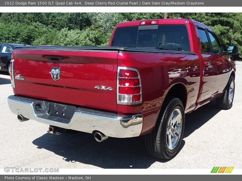 Deep Cherry Red Crystal Pearl / Dark Slate Gray/Medium Graystone 2012 Dodge Ram 1500 SLT Quad Cab 4x4