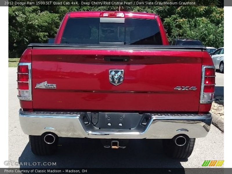 Deep Cherry Red Crystal Pearl / Dark Slate Gray/Medium Graystone 2012 Dodge Ram 1500 SLT Quad Cab 4x4