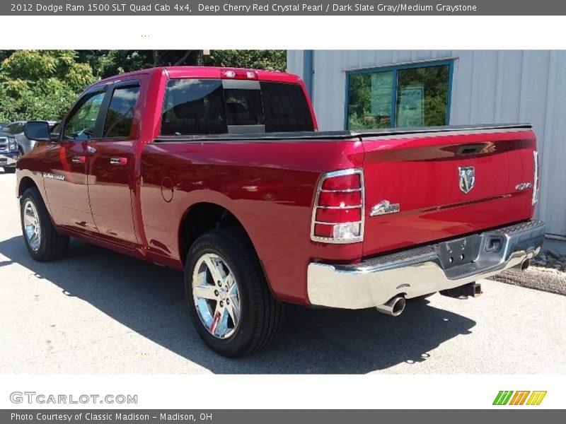 Deep Cherry Red Crystal Pearl / Dark Slate Gray/Medium Graystone 2012 Dodge Ram 1500 SLT Quad Cab 4x4