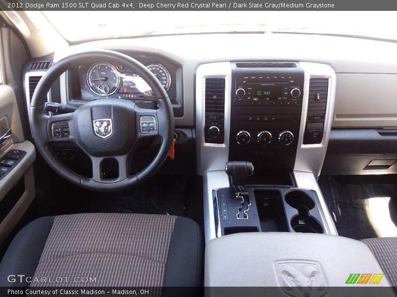 Deep Cherry Red Crystal Pearl / Dark Slate Gray/Medium Graystone 2012 Dodge Ram 1500 SLT Quad Cab 4x4