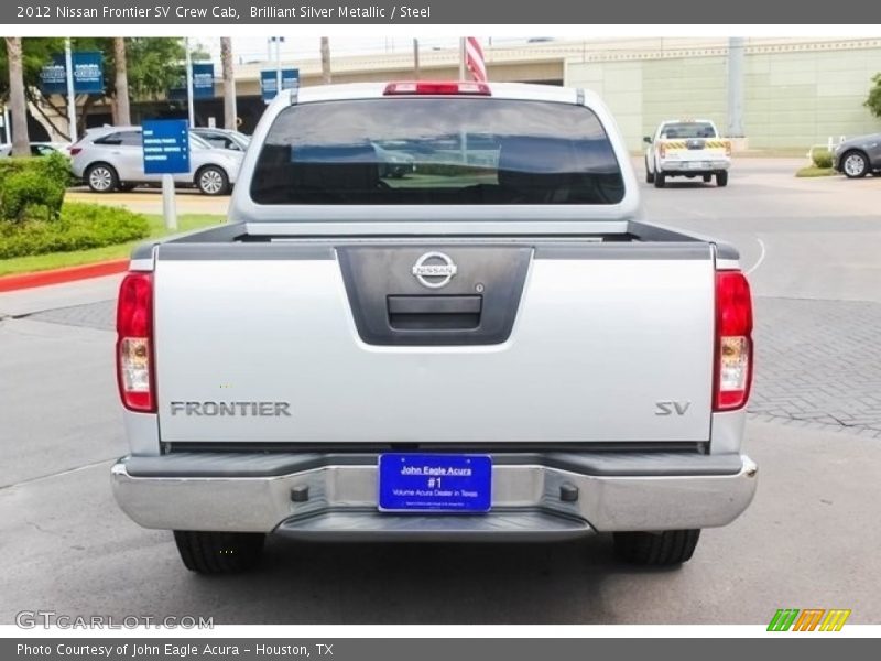 Brilliant Silver Metallic / Steel 2012 Nissan Frontier SV Crew Cab