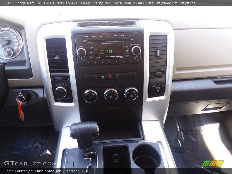 Deep Cherry Red Crystal Pearl / Dark Slate Gray/Medium Graystone 2012 Dodge Ram 1500 SLT Quad Cab 4x4