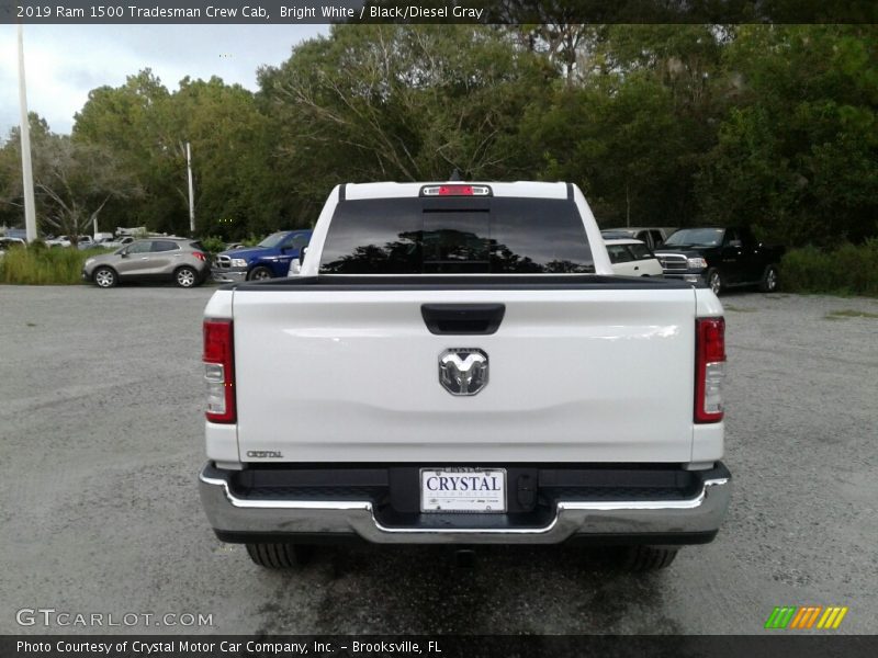 Bright White / Black/Diesel Gray 2019 Ram 1500 Tradesman Crew Cab