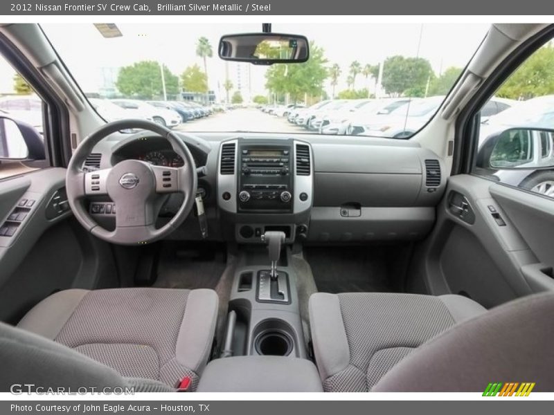 Brilliant Silver Metallic / Steel 2012 Nissan Frontier SV Crew Cab