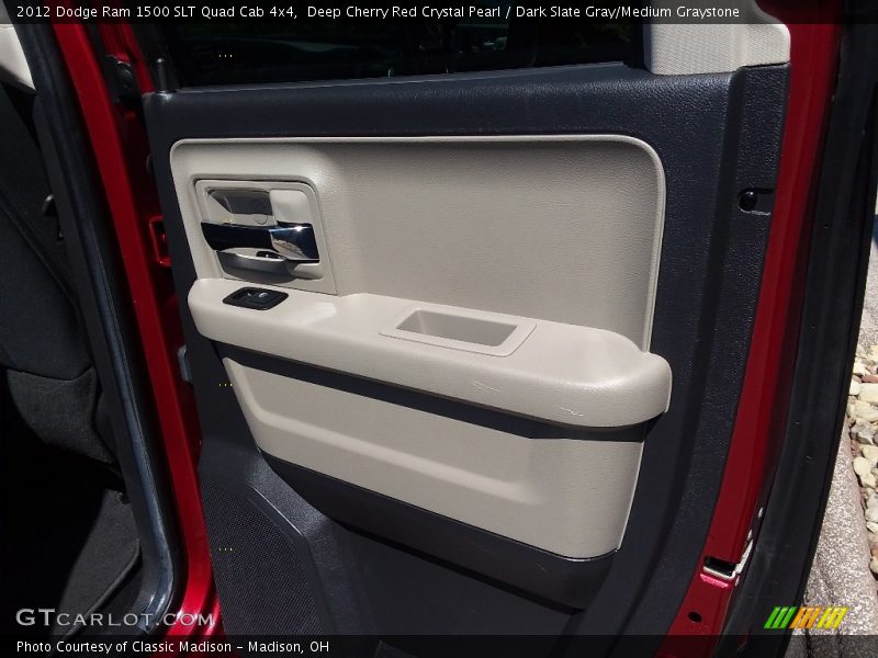 Deep Cherry Red Crystal Pearl / Dark Slate Gray/Medium Graystone 2012 Dodge Ram 1500 SLT Quad Cab 4x4