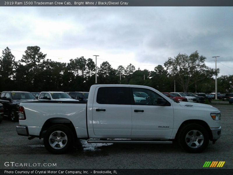 Bright White / Black/Diesel Gray 2019 Ram 1500 Tradesman Crew Cab