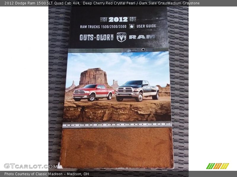 Deep Cherry Red Crystal Pearl / Dark Slate Gray/Medium Graystone 2012 Dodge Ram 1500 SLT Quad Cab 4x4