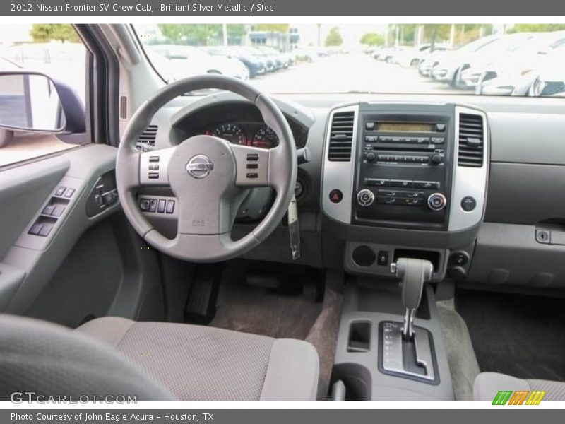 Brilliant Silver Metallic / Steel 2012 Nissan Frontier SV Crew Cab