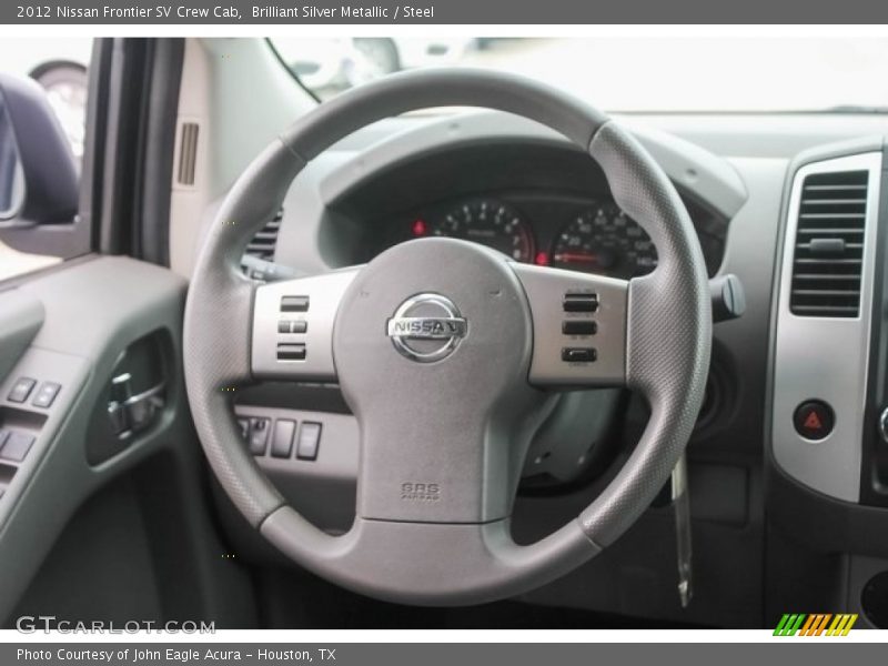 Brilliant Silver Metallic / Steel 2012 Nissan Frontier SV Crew Cab