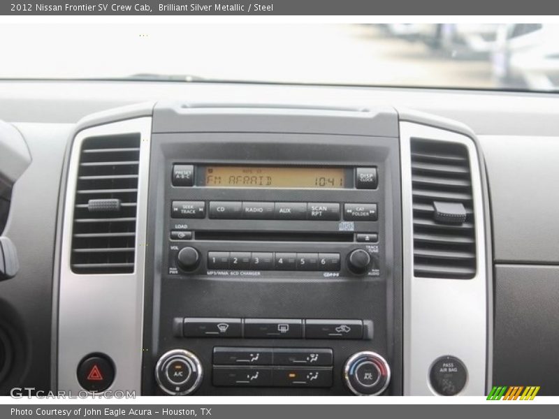 Brilliant Silver Metallic / Steel 2012 Nissan Frontier SV Crew Cab