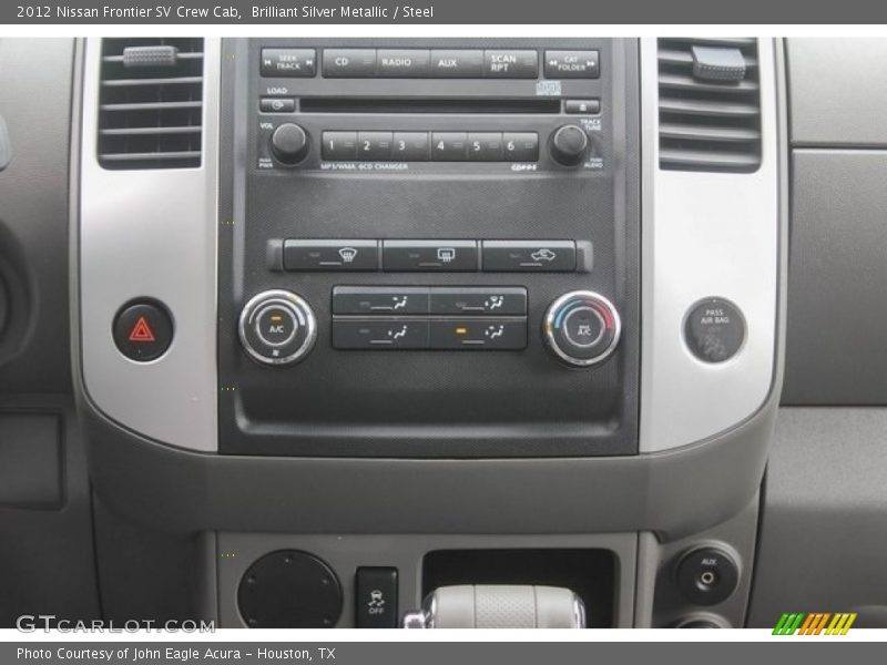 Brilliant Silver Metallic / Steel 2012 Nissan Frontier SV Crew Cab
