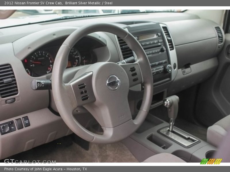 Brilliant Silver Metallic / Steel 2012 Nissan Frontier SV Crew Cab