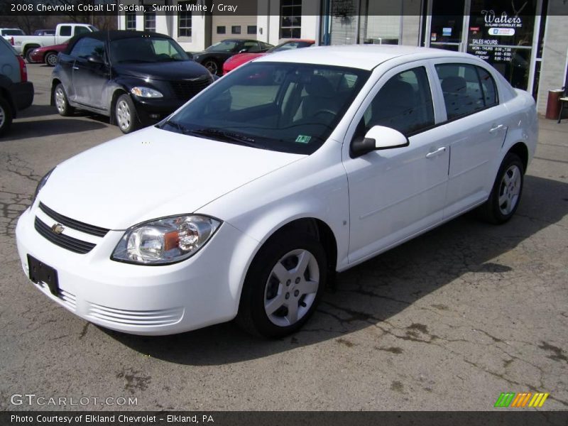 Summit White / Gray 2008 Chevrolet Cobalt LT Sedan