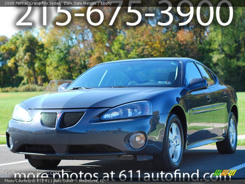 Dark Slate Metallic / Ebony 2008 Pontiac Grand Prix Sedan