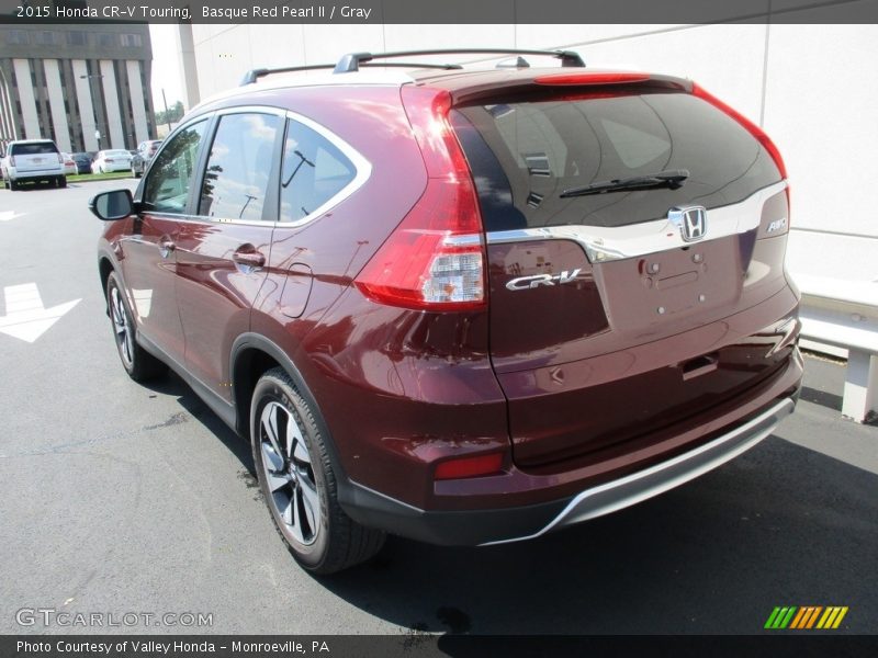 Basque Red Pearl II / Gray 2015 Honda CR-V Touring