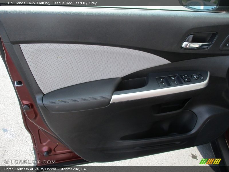 Basque Red Pearl II / Gray 2015 Honda CR-V Touring