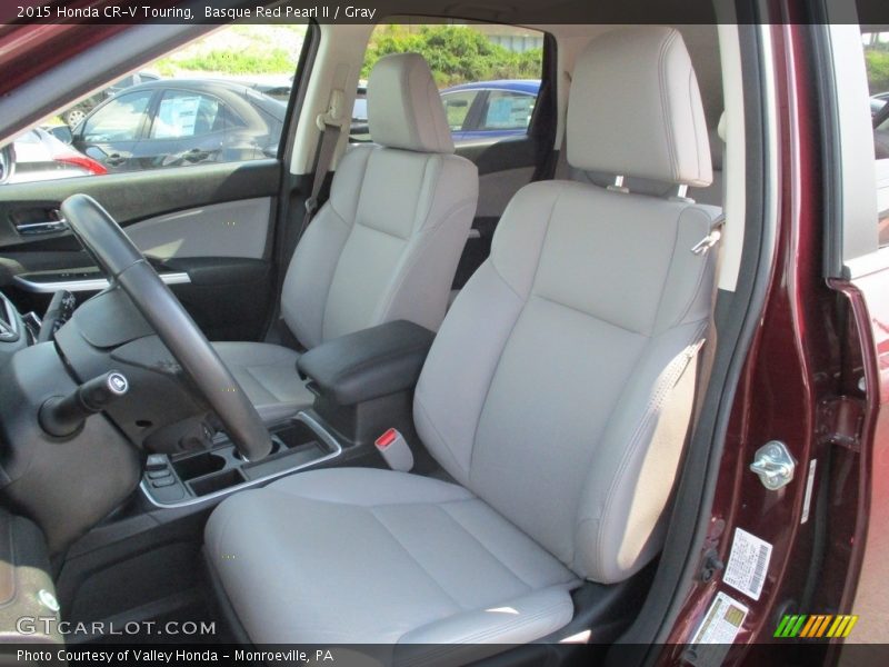 Basque Red Pearl II / Gray 2015 Honda CR-V Touring