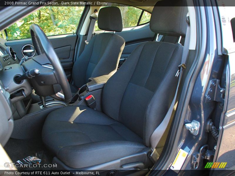 Dark Slate Metallic / Ebony 2008 Pontiac Grand Prix Sedan