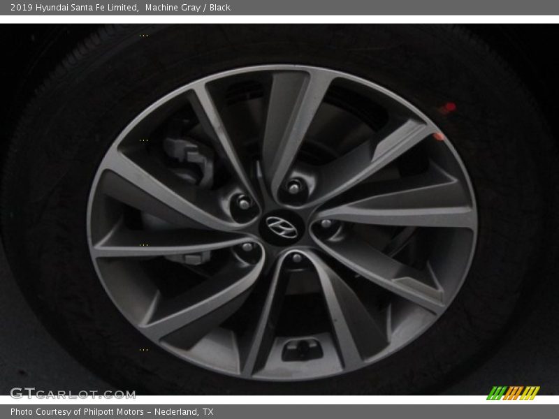 Machine Gray / Black 2019 Hyundai Santa Fe Limited