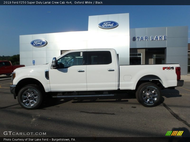 Oxford White / Black 2019 Ford F250 Super Duty Lariat Crew Cab 4x4