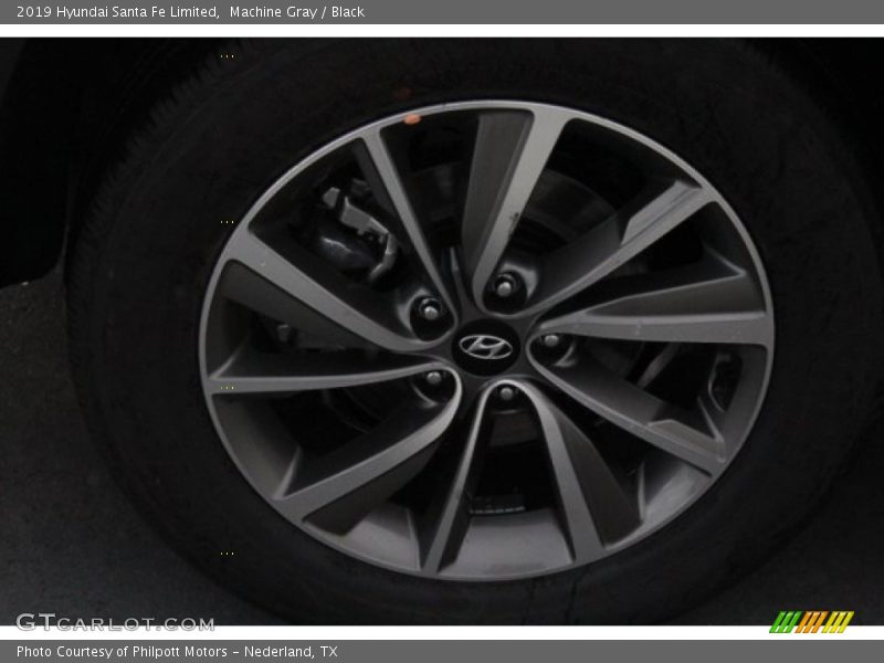 Machine Gray / Black 2019 Hyundai Santa Fe Limited