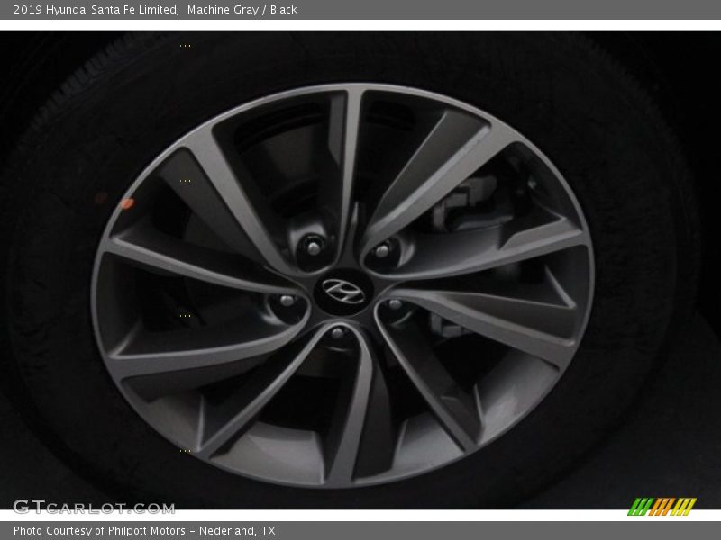 Machine Gray / Black 2019 Hyundai Santa Fe Limited