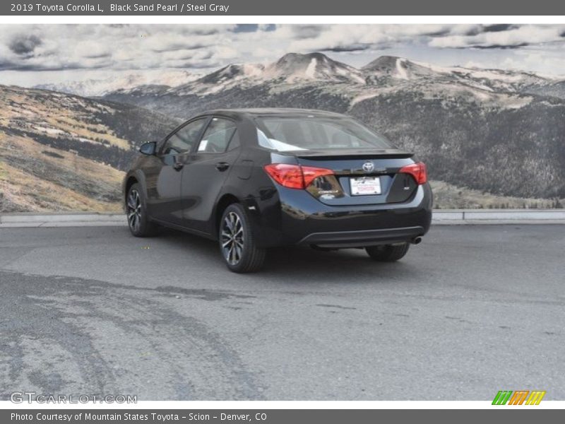 Black Sand Pearl / Steel Gray 2019 Toyota Corolla L