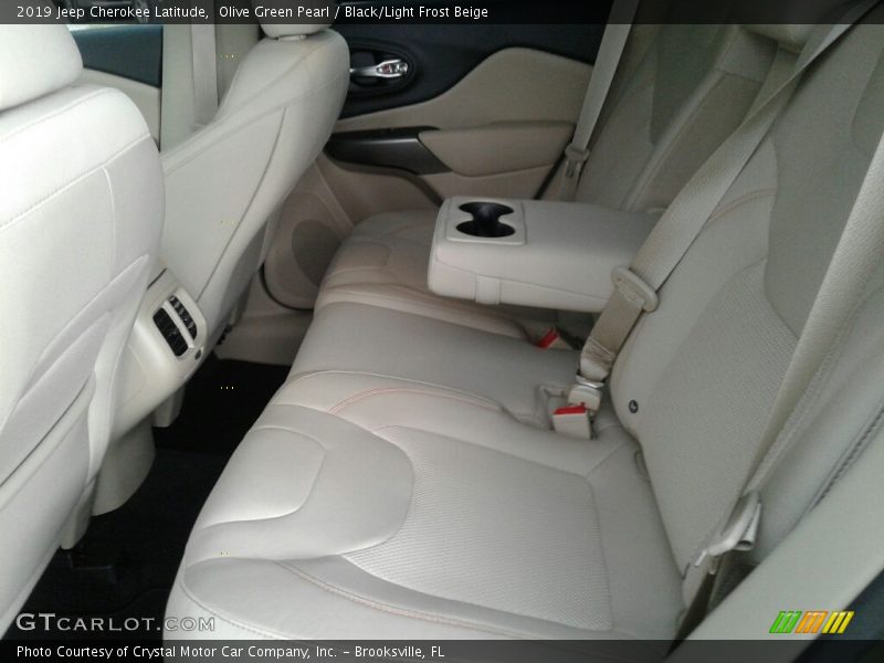 Olive Green Pearl / Black/Light Frost Beige 2019 Jeep Cherokee Latitude