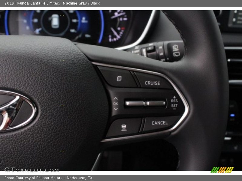 Machine Gray / Black 2019 Hyundai Santa Fe Limited