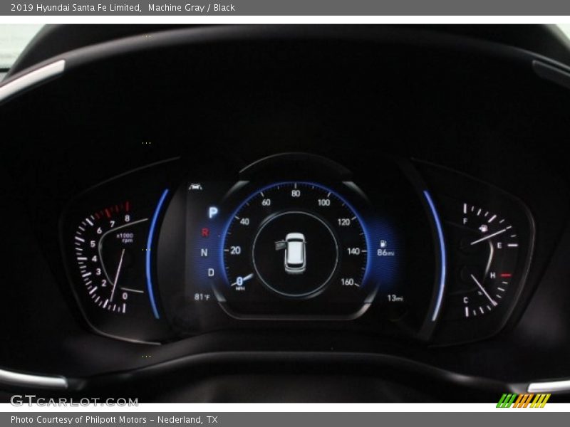 Machine Gray / Black 2019 Hyundai Santa Fe Limited