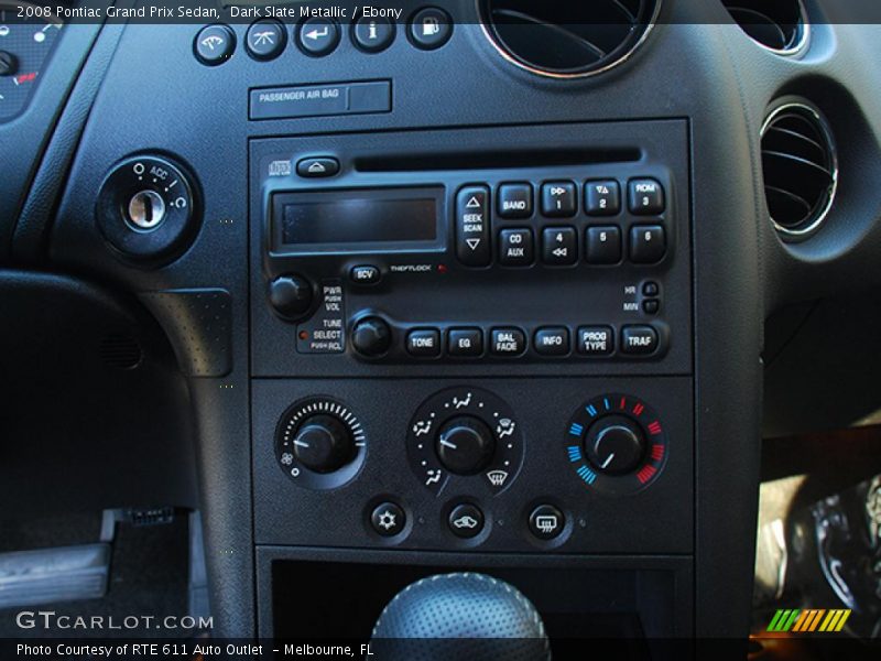 Dark Slate Metallic / Ebony 2008 Pontiac Grand Prix Sedan