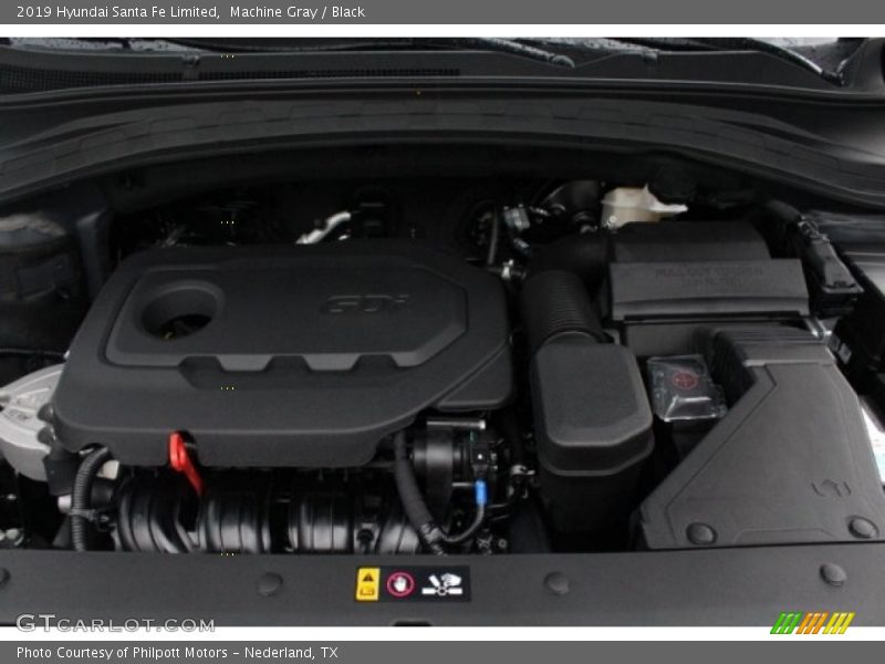 Machine Gray / Black 2019 Hyundai Santa Fe Limited