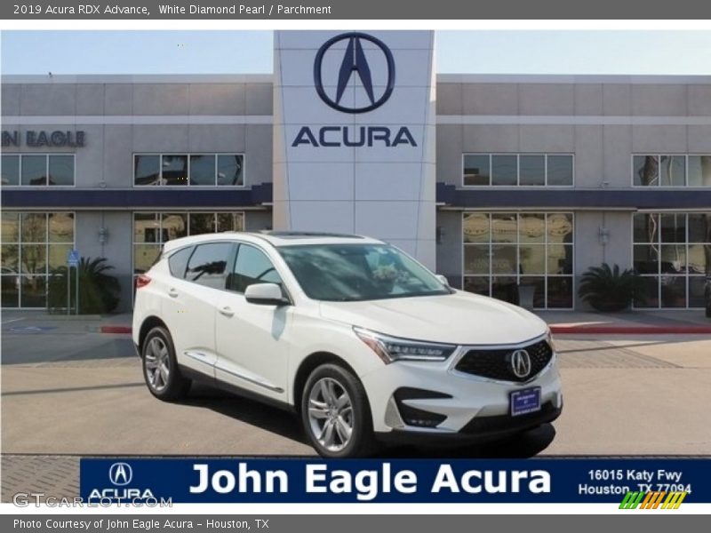 White Diamond Pearl / Parchment 2019 Acura RDX Advance