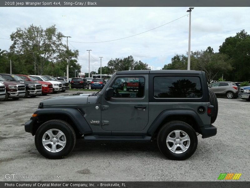 Sting-Gray / Black 2018 Jeep Wrangler Sport 4x4