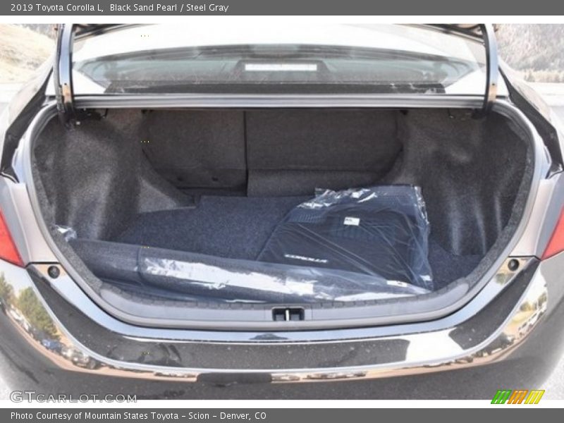 Black Sand Pearl / Steel Gray 2019 Toyota Corolla L