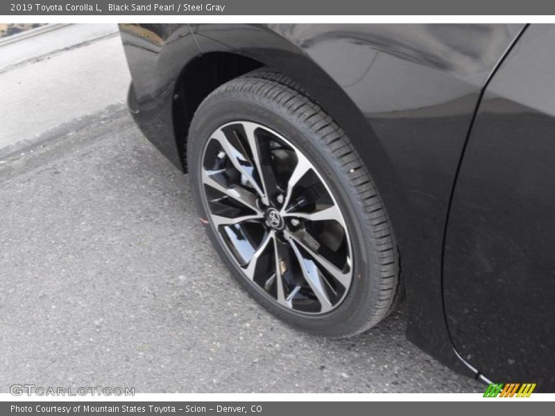 Black Sand Pearl / Steel Gray 2019 Toyota Corolla L