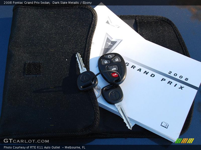 Dark Slate Metallic / Ebony 2008 Pontiac Grand Prix Sedan