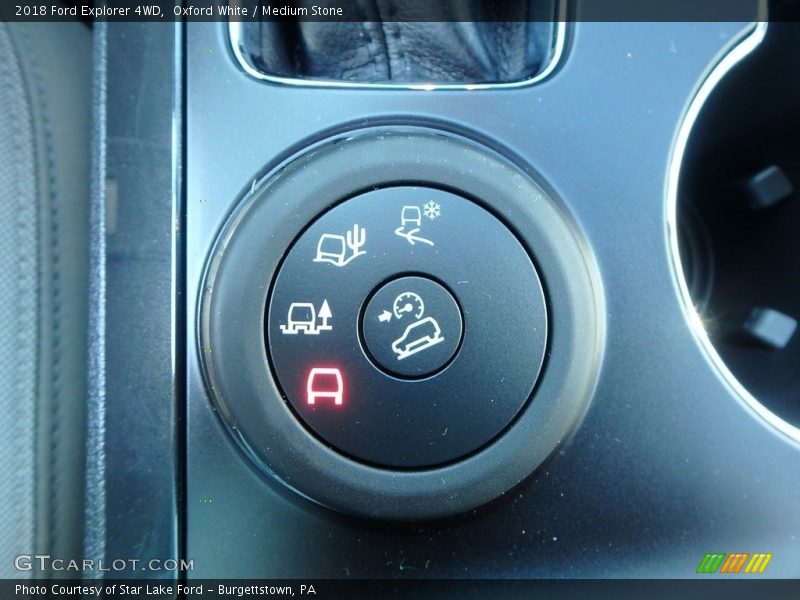 Oxford White / Medium Stone 2018 Ford Explorer 4WD