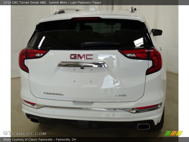 Summit White / Light Platinum/­Taupe 2019 GMC Terrain Denali AWD