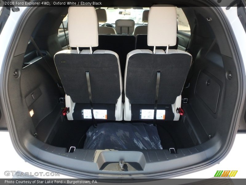 Oxford White / Ebony Black 2018 Ford Explorer 4WD