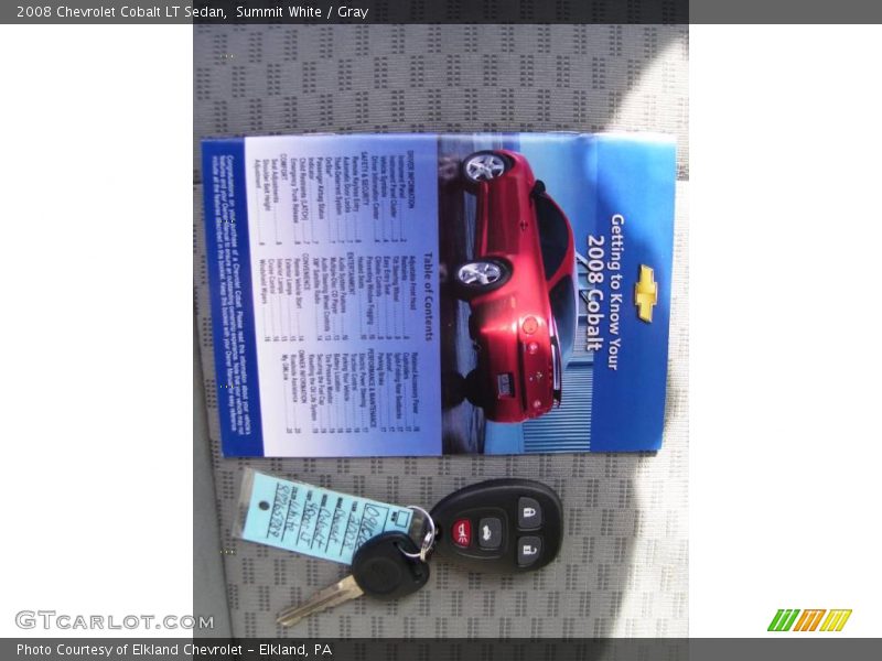 Summit White / Gray 2008 Chevrolet Cobalt LT Sedan