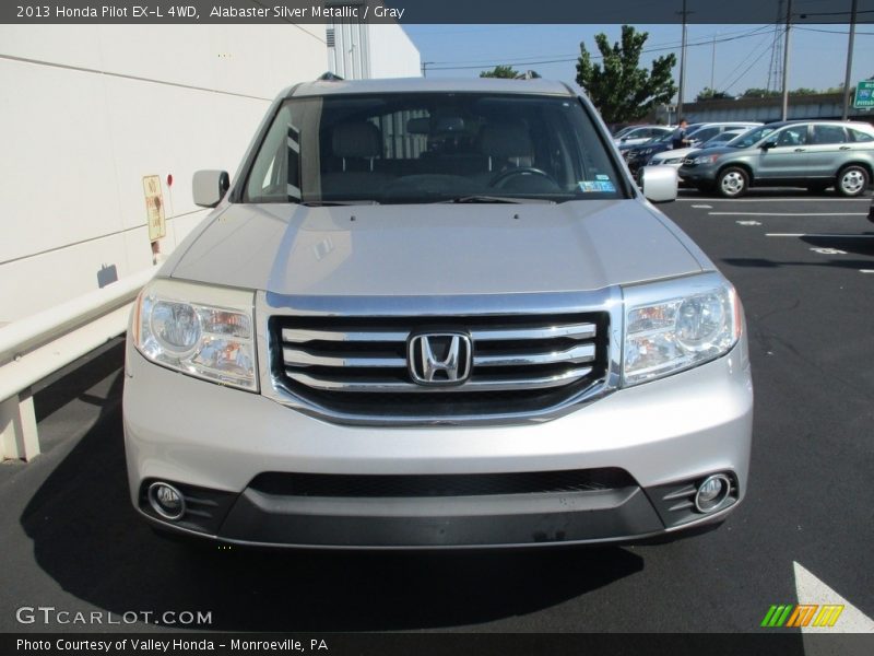 Alabaster Silver Metallic / Gray 2013 Honda Pilot EX-L 4WD