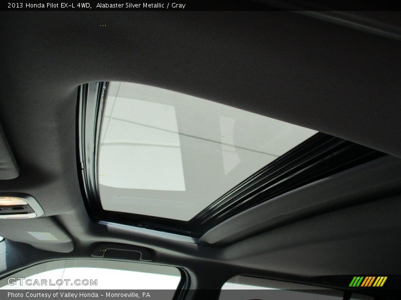 Alabaster Silver Metallic / Gray 2013 Honda Pilot EX-L 4WD