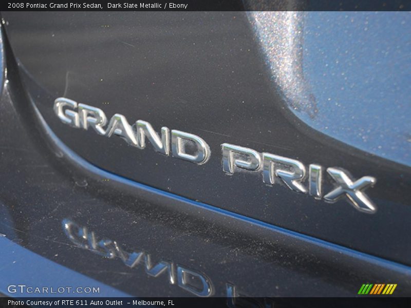 Dark Slate Metallic / Ebony 2008 Pontiac Grand Prix Sedan