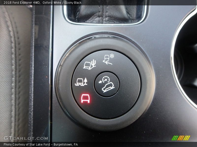 Oxford White / Ebony Black 2018 Ford Explorer 4WD