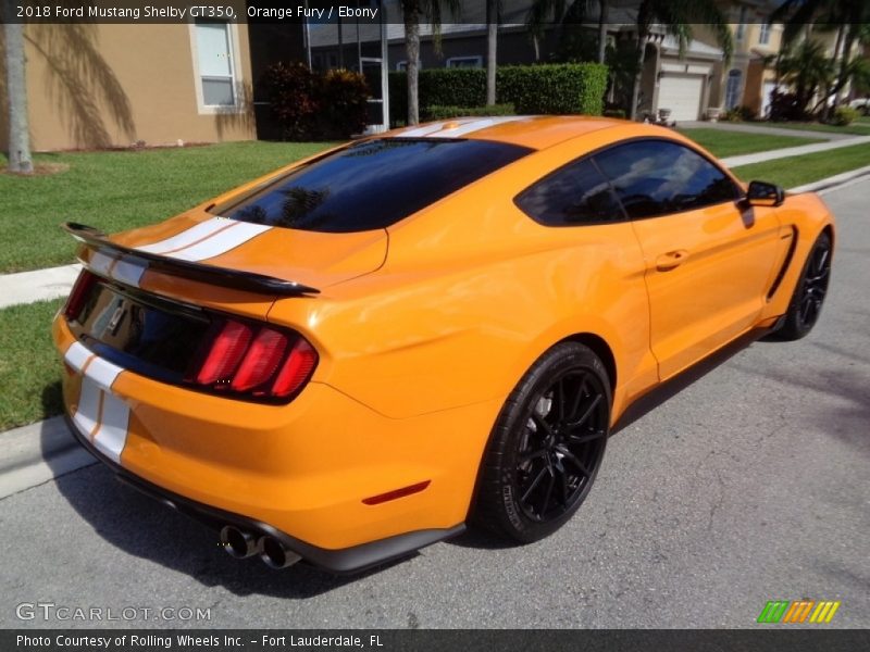 Orange Fury / Ebony 2018 Ford Mustang Shelby GT350